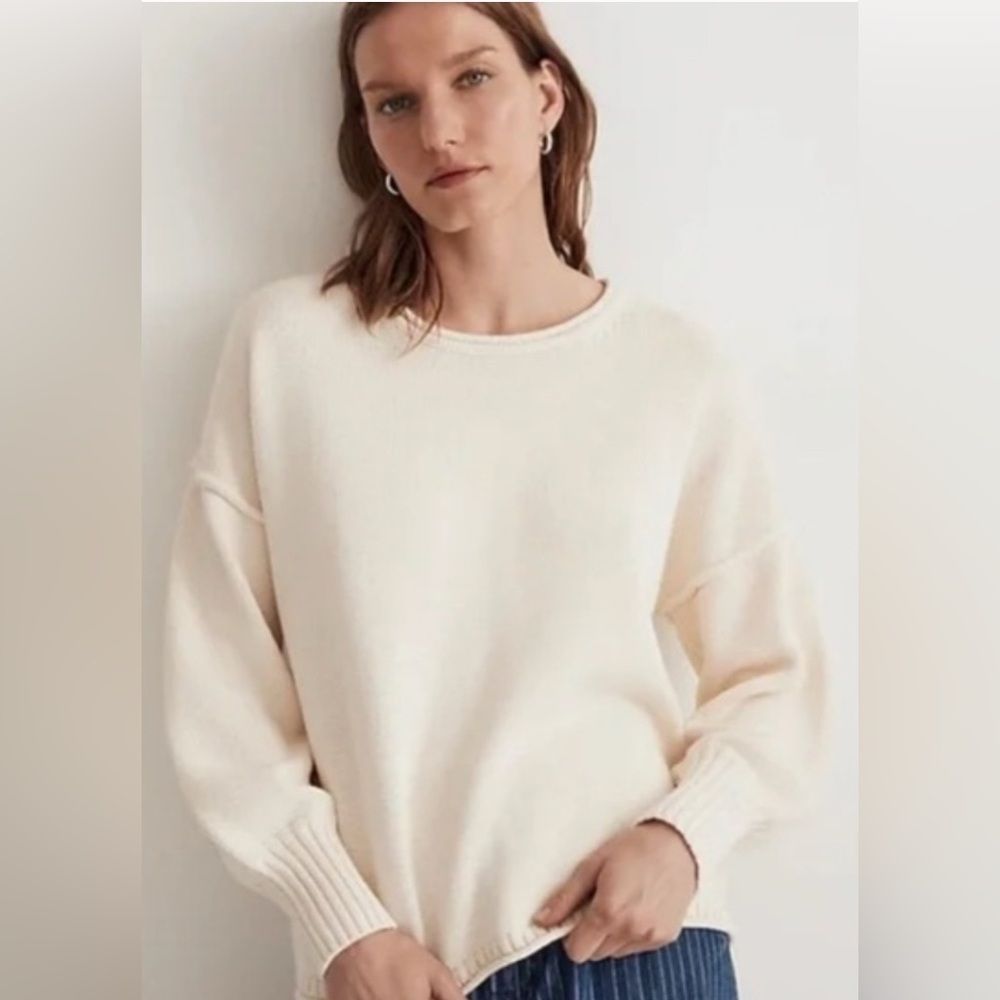 Madewell cream Conway sweater XS